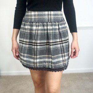 High-waisted Mini Tweed Skirt S